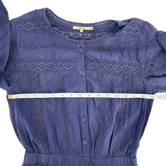 Tularosa Navy Belmont 3/4 Sleeve Mini Dress Small - Picture 8 of 13